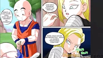 Android 18 Fucked in the Forest od Krillin, Leaving Her Pussy Dripping Cum - DBZ Hentai