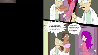 Leela has an orgy with Amy Barbara and Professor Hubert - Futurama Christmas Delivery