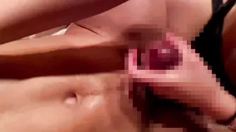 Orgasm with HUGE strap-on! Moaning and Cumming crazily.