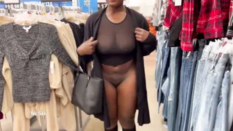 Shopping With No Pants On and a See Through Shirt