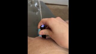 Squirting like crazy to vibrator