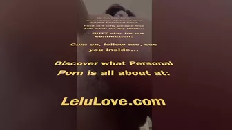 Babe puckers tight asshole closeups w/ FemDom FinDom JOI & pussy spreading - Lelu Love