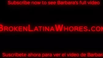 Skinny Latina Whore Barbara Gets Thrown Around By Aggressive Guys And Loves It