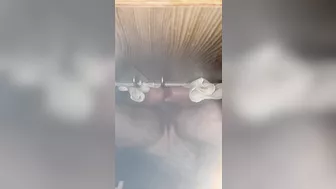 Bottom view squirting orgasm.