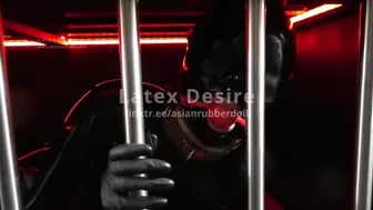 Asianrubberdoll in the cage!