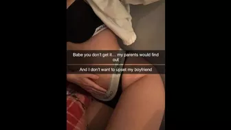 I seduce my ex to fuck me again on Snapchat