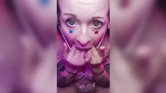 FINGER IN mouth Spitplay Egirl Pigtails Headgear