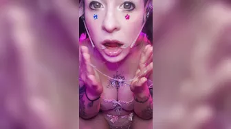 FINGER IN mouth Spitplay Egirl Pigtails Headgear