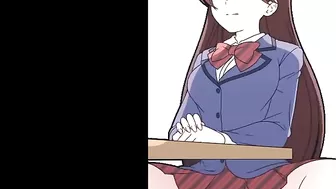 KOMI SAN ANAL DILDO RIDING DURRING THE LESSON | KOMI SAN HENTAI ANIMATED