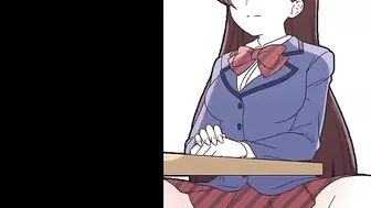 KOMI SAN ANAL DILDO RIDING DURRING THE LESSON | KOMI SAN HENTAI ANIMATED