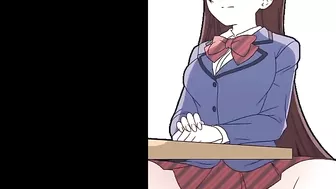 KOMI SAN ANAL DILDO RIDING DURRING THE LESSON | KOMI SAN HENTAI ANIMATED