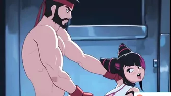 HOTTEST JURI AND RYU CREAMPIE FIGHT JURI LOSE - STREET FIGHTER HENTAI ANIMATION HIGH QUALITY