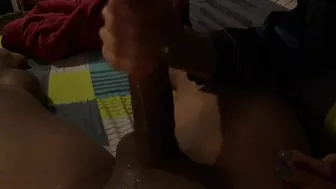 Handjob with oil by my hot girlfriend