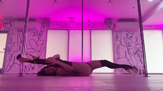 Sexy erotic stripper style dance