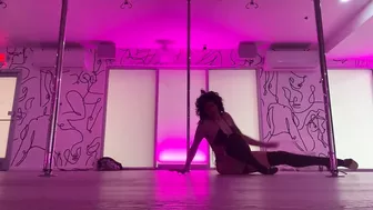 Sexy erotic stripper style dance