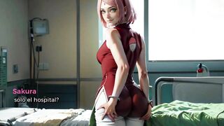 Naruto follando a Sakura por todos sus orificios en el hospital - Juego muy realista de Naruto - Hok