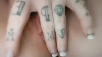 JUICY ASMR????:: Hot blonde CREAMY PUSSY MILF sucks and fucks HUGE dildo until orgasm