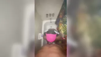 Sucking his dick in the shower before work