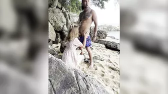 Blowjob on the beach