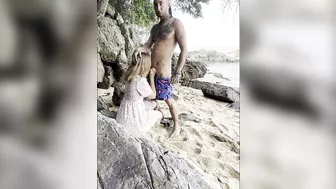 Blowjob on the beach