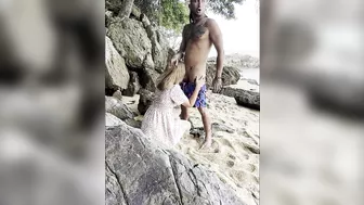 Blowjob on the beach