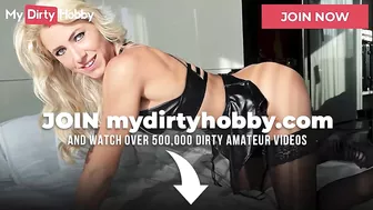 MyDirtyHobby - Beautiful busty blonde pole dances