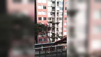 He controlled my friend's new toy on my balcony