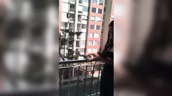 He controlled my friend's new toy on my balcony