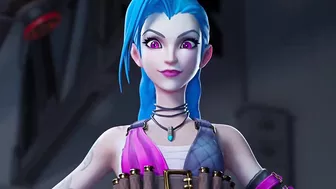 Jinx sucks cock and swallows all the cum