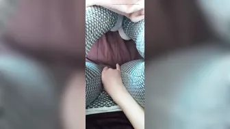 Masturbating with leggings