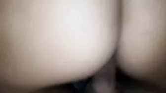 Perverted wife riding hot on cock without a condom