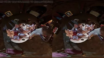 Parody Resident Evil Threesome FFM Blowjob Dildo Scissoring Ada Wong Claire Redfield