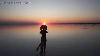 Walk seminaked by Elton-saltlake in Egypt dress-style