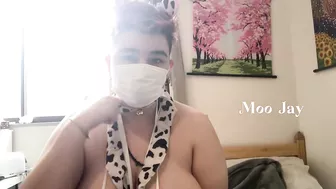 My Giant Natural Tits in a Cow Bikini