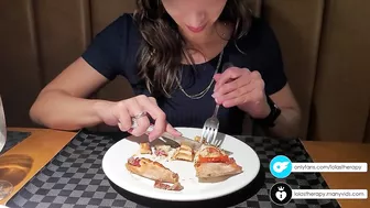 All-you-can-eat Pizza Facesitting and Farting Routine!