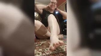 Step On Your Face While You Suck On My Toes Tease