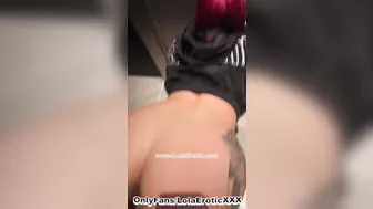 Hot Red Head Gets Fucked in a Public Bathroom & Swallows Cum