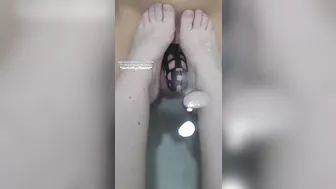 Chastity Bathtub Foot Tease - ourdirtylilsecret