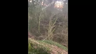 Public Blowjob in forest from big ass Girl