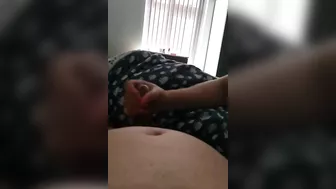 Step mom gives the best dirty talk handjob to step son making him cum in her mouth