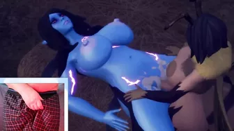 Thick futa bee fucks big tit alien woman