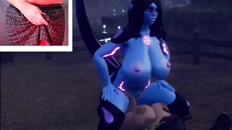 Thick futa bee fucks big tit alien woman