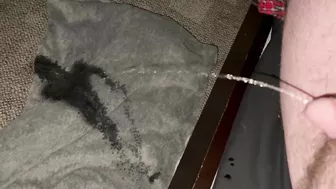 Peeing off the bed