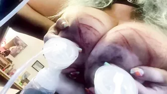 huge titted ragdoll humping a fat dildo while milking tits and moaning in need edging for hours