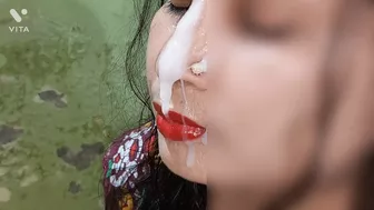 Salu bhabhi first time Cum on face