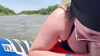 Sucking my friends dick on a public river pt. 1