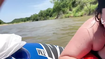 Sucking my friends dick on a public river pt. 1