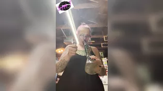 BBW step mom MILF wake and bake 420 smoking fetish bong rips