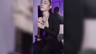 Smoke Fetish - Goddess D smokes and ignores you while you stroke your cock