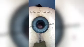 Hollow Anal Plug Training